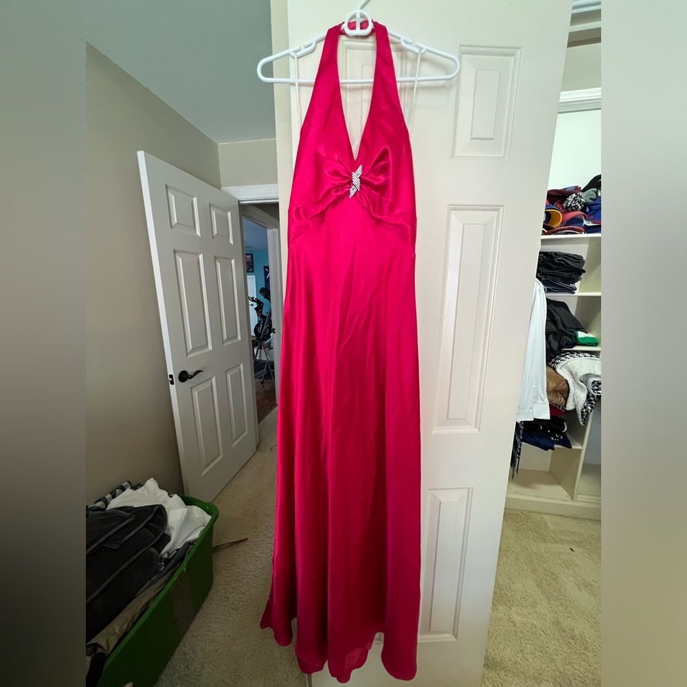 NWT Cache formal satin gown - Fuscia pink size 8